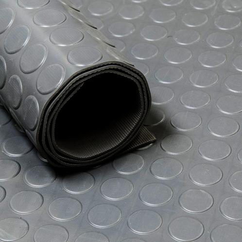 Rubber loper / rubbermat op rol Noppen 3mm grijs - Breedte, Doe-het-zelf en Verbouw, Overige Doe-het-zelf en Verbouw, Verzenden