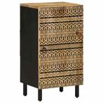 vidaXL Dressoir 40x33,5x75 cm massief ruw mangohout, Huis en Inrichting, Woonaccessoires | Cd- en Dvd-rekken, Verzenden, Nieuw