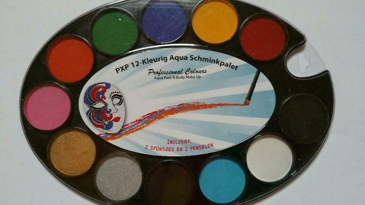 Professioneel schmink palet schminken carnaval feest, Hobby en Vrije tijd, Feestartikelen, Nieuw, Ophalen of Verzenden