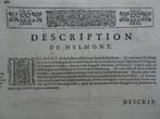 gravure aanzicht stad Helmont Helmond L Guicciardini 1613, Antiek en Kunst, Verzenden