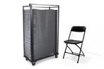 Supercombi | 50x klapstoel Milo + trolley, Huis en Inrichting, Stoelen, Ophalen of Verzenden, Nieuw, Kunststof
