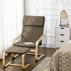 TRUUSK Comfortabele Relaxstoel met Voetenbank - Oorfauteuil, Huis en Inrichting, Fauteuils, Verzenden, Nieuw