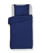 HEMA Dekbedovertrek 140x200/220cm percal donkerblauw, Verzenden, Nieuw