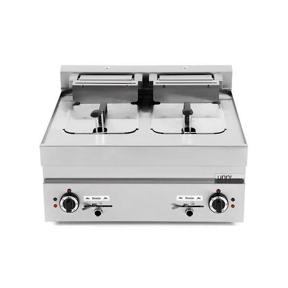 Unni-cooking | Friteuse | 10+10L | 400V | Aftapkranen | 700x, Zakelijke goederen, Horeca | Keukenapparatuur, Nieuw in verpakking