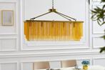 Glamorous hanglamp ROYAL 80cm messing goud metalen ketting, Huis en Inrichting, Lampen | Hanglampen, Ophalen of Verzenden, Nieuw