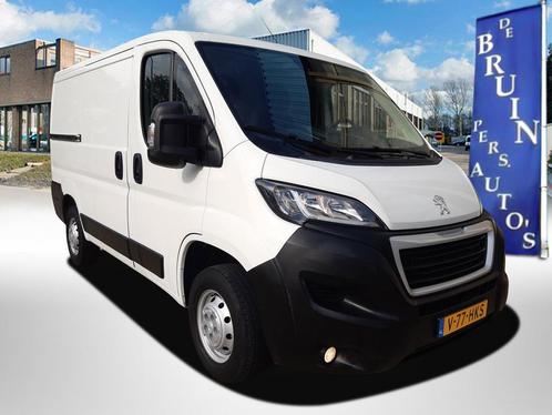 Peugeot Boxer 2.2 BlueHDi 140Pk L1/H1 Premium Airco Navi Cru, Auto's, Peugeot, Lease, Zwart, Handgeschakeld, Overige carrosserieën