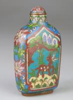 Zeldzame Tabatiere-snuiffles in cloisonne brons en