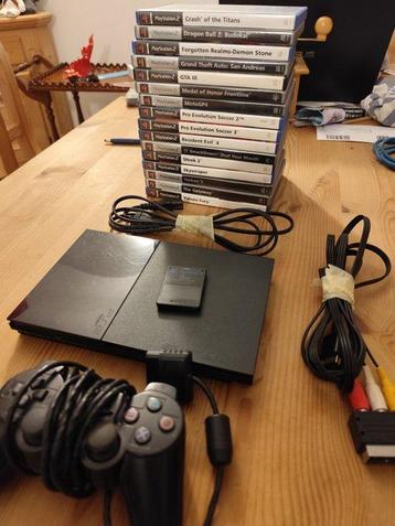 Sony - Playstation 2 (PS2) - Videogameconsole + games - beschikbaar voor biedingen