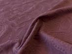 Hoogwaardig! Damast katoenen stof in paarse kleur, gemaakt