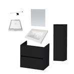 Badkamermeubelset NEXXT Small 60cm Mat Zwart, Ophalen of Verzenden, Nieuw, Bad