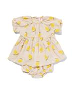 HEMA Baby kledingset jurk en broekje mousseline citroenen, Nieuw, Verzenden