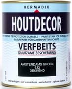 Houtdecor Verfbeits Amsterdams Groen 632 750 ml, Ophalen of Verzenden, Nieuw