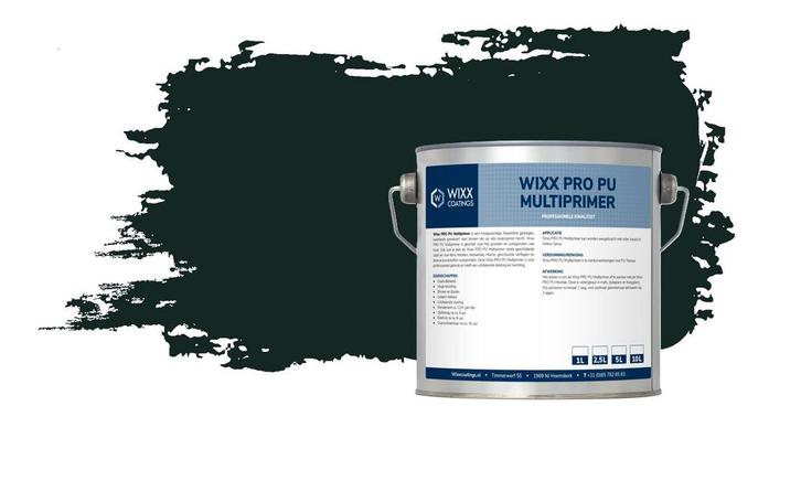 Wixx PRO PU Multiprimer Monumentengroen | N0.15.10 10L, Doe-het-zelf en Verbouw, Verf, Beits en Lak, Verf, Groen, Nieuw, 5 tot 10 liter