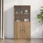 vidaXL buffetkast met deuren 68x37x142 cm bewerkt hout, Huis en Inrichting, Kasten | Buffetkasten, Minder dan 50 cm, Verzenden