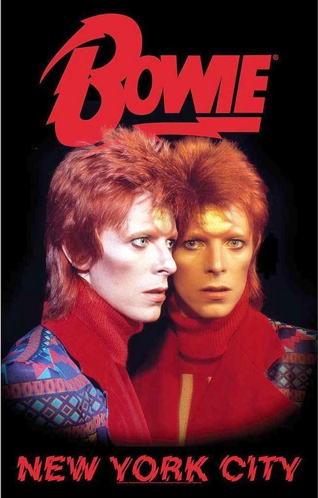 David Bowie - New York City - Textielposter off. merchandise, Verzamelen, Muziek, Artiesten en Beroemdheden, Poster, Artwork of Schilderij