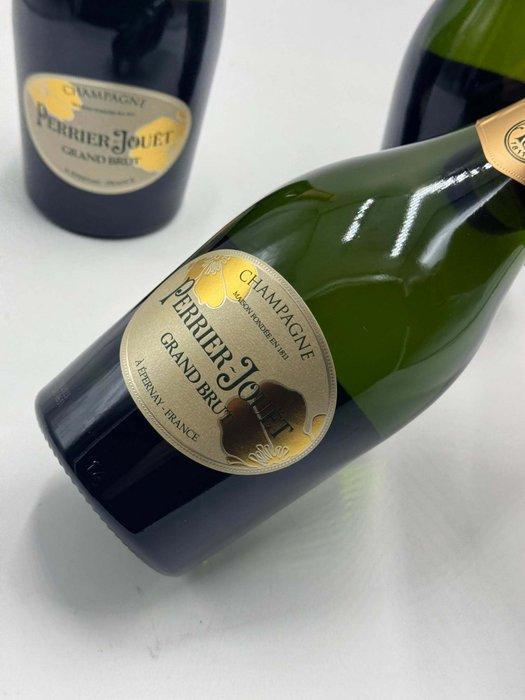 Perrier-Jouët, Grand Brut - Champagne - 3 Fles (0,75 liter), Verzamelen, Wijnen