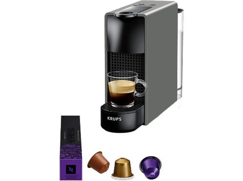 Krups -  Nespresso  Essenza Mini Grijs, Witgoed en Apparatuur, Koffiezetapparaten, 1 kopje, Nieuw, Koffiepads en cups, Combi, Afneembaar waterreservoir