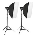 Bresser BRM-300AM 300W studio flitsset | Outlet model, Verzenden, Gebruikt, Overige Merken