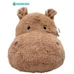 Stoere wanddecoratie nijlpaard in bruin met 3D-effect voo..., Kinderen en Baby's, Kinderkamer | Inrichting en Decoratie, Ophalen of Verzenden