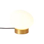 Design tafellamp messing met opaal glas - Sally, Huis en Inrichting, Lampen | Tafellampen, Nieuw, Metaal, Design, Minder dan 50 cm