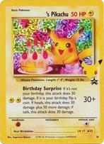 's Birthday Pikachu Pokémon kaart uit de Celebrations serie, Hobby en Vrije tijd, Nieuw, Foil, Losse kaart, Verzenden