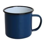 Emaille mok - Blauw - 35 cl - 6 Stuks - DC394, Verzenden