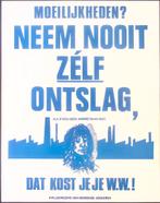 Poster KWJ - neem nooit ontslag ivm WW (lijst optie), Verzenden, Nieuw, Overige onderwerpen, Met lijst