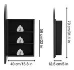 LED Badkamer Spiegelkast met Anti-condens en 3 Lagen Opslag, Huis en Inrichting, Kasten | Overige, Verzenden, Nieuw