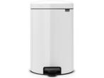 Brabantia NewIcon Prullenbak - 20 liter - White, Verzenden, Zo goed als nieuw