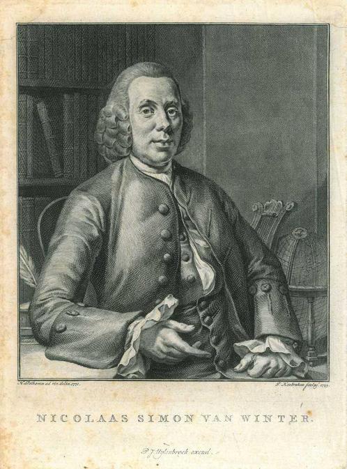 Portrait of Nicolaas Simon van Winter, Antiek en Kunst, Kunst | Etsen en Gravures