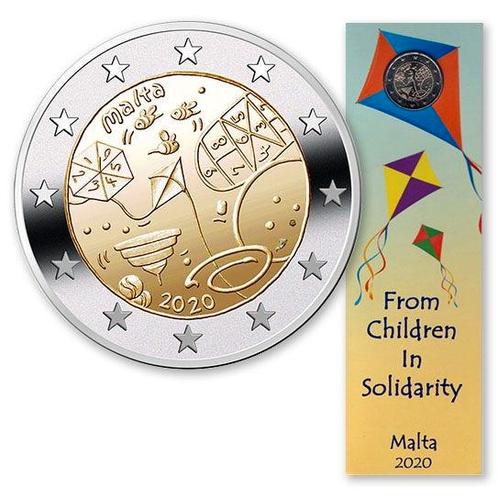 Malta 2 Euro Spelletjes 2020 Coincard, Postzegels en Munten, Munten | Europa | Euromunten, Verzenden