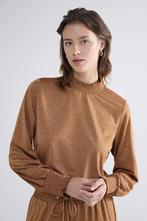 -50% Summum  Summum 3s5009-30644 smocked top fine lurex jers, Kleding | Dames, Verzenden, Nieuw, Oranje