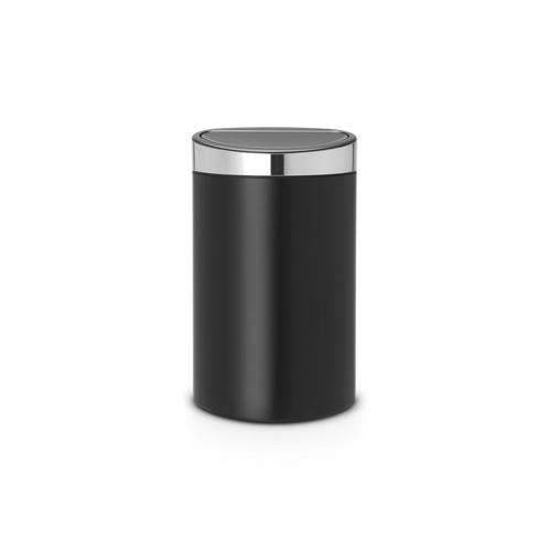 Brabantia Touch Bin New 40 ltr - mat Zwart/Mat RVS, Huis en Inrichting, Woonaccessoires | Prullenbakken, Nieuw, Verzenden