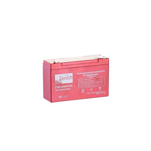 Zenith VRLA accu | ZGL060026 | 6V 12Ah, Auto-onderdelen, Accu's en Toebehoren, Ophalen of Verzenden