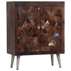 Dressoir Hout & Staal 60cm | Retourdeal | Industrieel!, Huis en Inrichting, Kasten | Dressoirs, Gebruikt, Indrukwekkende industriÃ«le stijl