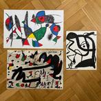Joan Miro (1893-1983) - Set of three prints (2xlitho,, Antiek en Kunst