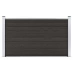 vidaXL Schuttingpaneel 180x105 cm HKC zwart, Verzenden, Nieuw, Kunststof, 1 tot 2 meter