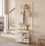 Kapstok met 7 Haken en 3 Planken – Kledingrek en Schoenenrek, Verzenden, Nieuw