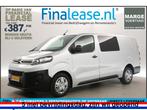 Citroën Jumpy 2.0 BlueHDI L3H1 Marge DC 5Pers Airco €387pm, Citroën, Nieuw, Zilver of Grijs, Lease