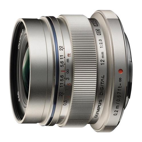 Olympus M.Zuiko Digital ED 12mm f/2.0 Zilver objectief, Audio, Tv en Foto, Fotografie | Lenzen en Objectieven, Groothoeklens, Gebruikt
