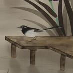 Irissen - Met signatuur Ginrei  - Zijde - Suzuki Ginrei