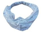 Haarband Bandana 3-in-1 Glitter Zilver Wit, Verzenden, Nieuw