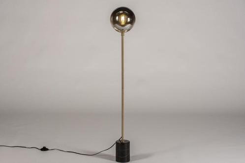 Rietveld Vloerlampen - Zwart, Goud - Glas, Metaal, Marmer, Huis en Inrichting, Lampen | Vloerlampen, Verzenden