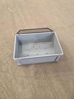 Kunststof stapelbak 60x40x22cm met deksel, grijs, PP,, Doe-het-zelf en Verbouw, Overige Doe-het-zelf en Verbouw, Ophalen of Verzenden