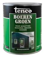 Boerengroen 1l verf/beits - tenco, Nieuw, Verzenden