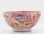 Bord - Rose Hunting Bowl Qianlong Fencai - Porselein