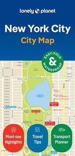 Stadsplattegrond New York City City Map | Lonely Planet, Boeken, Atlassen en Landkaarten, Nieuw, Verzenden