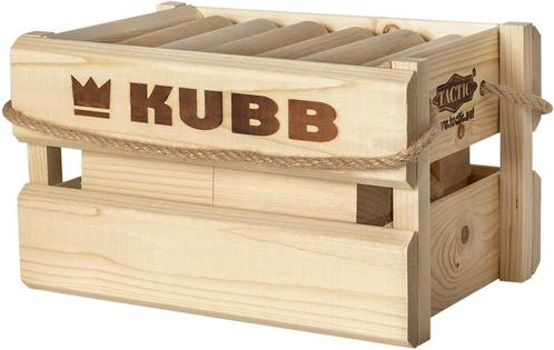 Kubb in houten box | Tactic - Buitenspeelgoed, Kinderen en Baby's, Speelgoed | Buiten | Los speelgoed, Nieuw, Verzenden