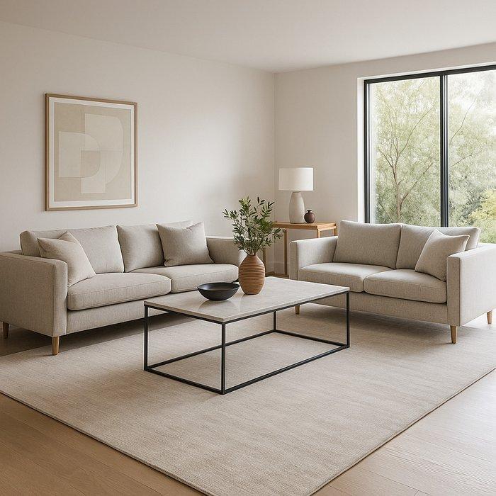 Lana lisa beige - Vloerkleed - 230 cm - 160 cm, Huis en Inrichting, Stoffering | Tapijten en Kleden