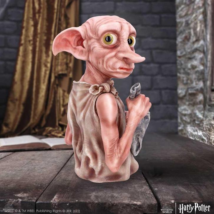 Harry Potter Dobby Bust, Verzamelen, Harry Potter, Beeldje of Buste, Nieuw, Ophalen of Verzenden